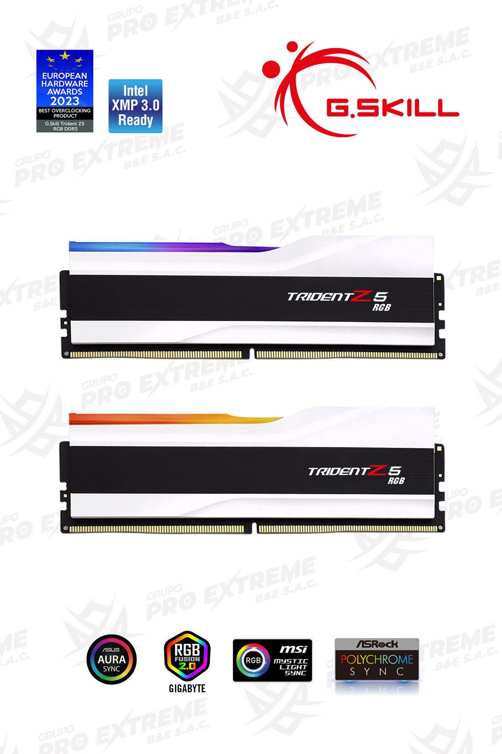 MEMORIA 64GB (32*2) DDR5 BUS 6000MHZ G.SKILL TRIDENT Z5 RGB